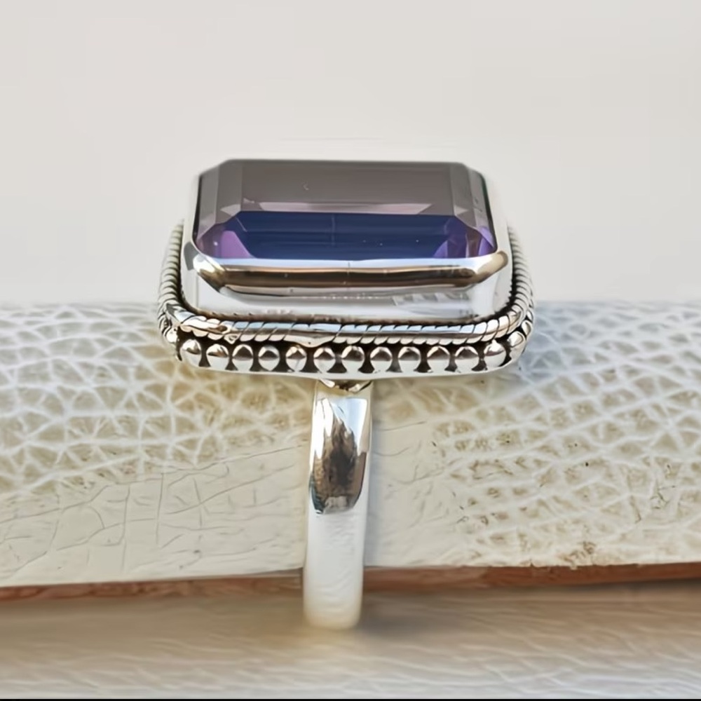 Purple Ice Gemstone Ring - Picture 4 of 5